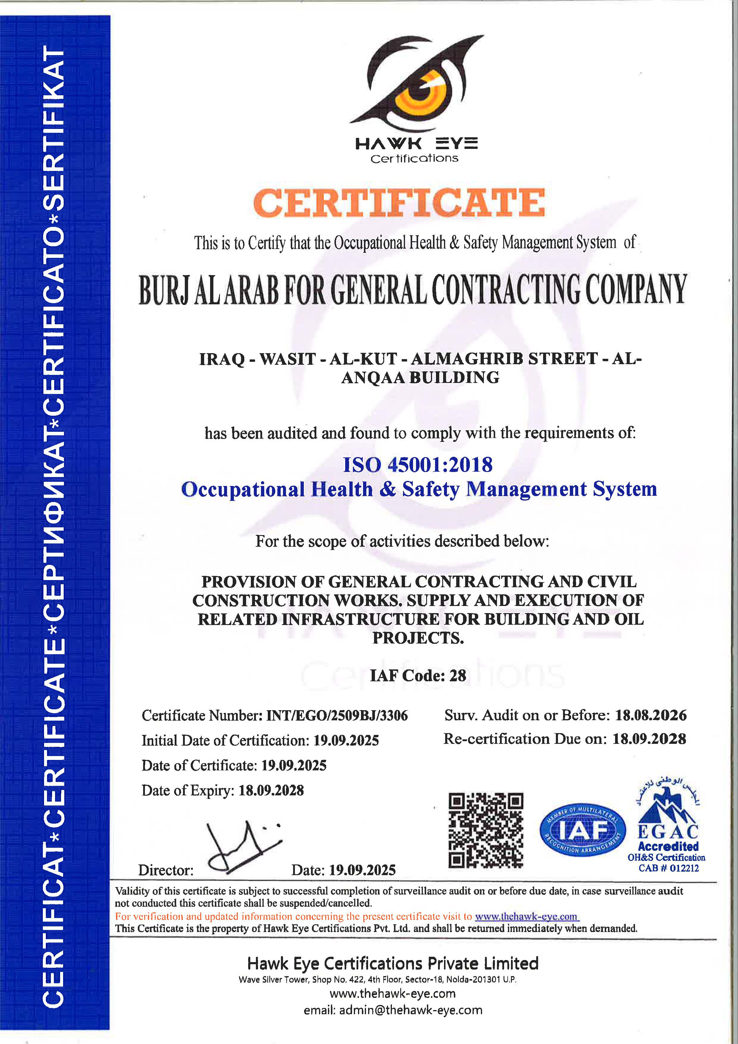 ISO CERTIFICATES