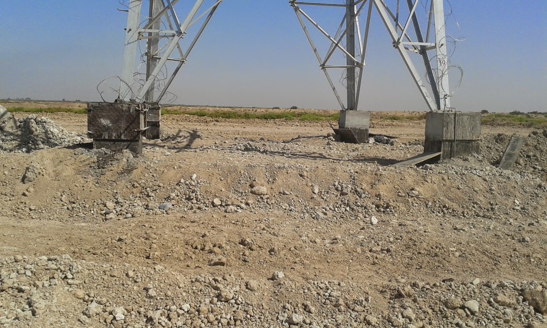Construction of electrical poles and installation of foundations in the Majnoon, Bazargan and Halfaya oil fields