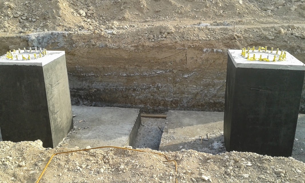 Construction of electrical poles and installation of foundations in the Majnoon, Bazargan and Halfaya oil fields