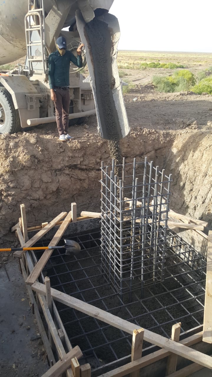 Concrete civil works in the Majnoon, Bazargan and Halfaya oil fields