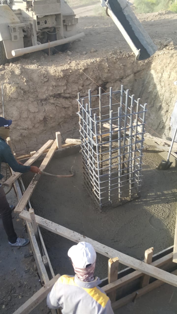 Concrete civil works in the Majnoon, Bazargan and Halfaya oil fields