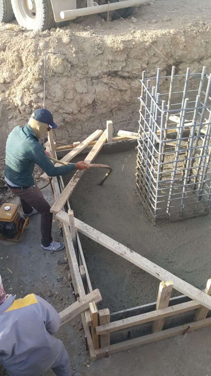 Concrete civil works in the Majnoon, Bazargan and Halfaya oil fields