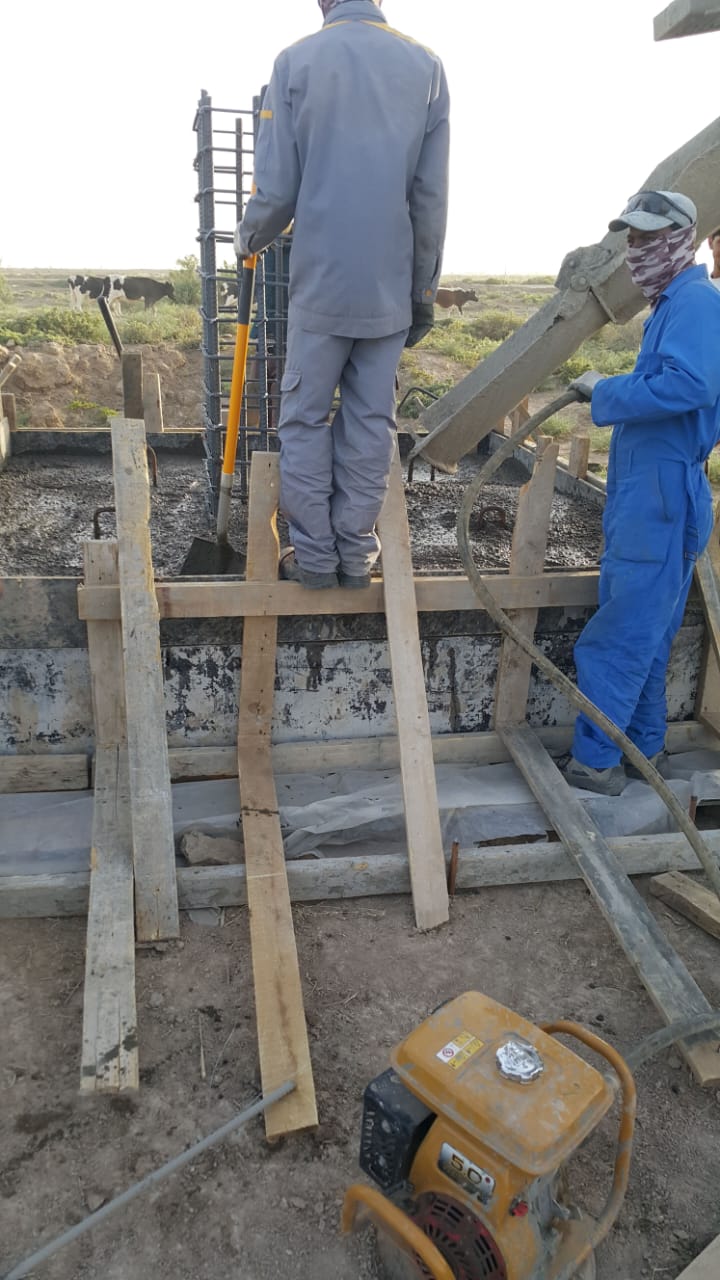 Concrete civil works in the Majnoon, Bazargan and Halfaya oil fields