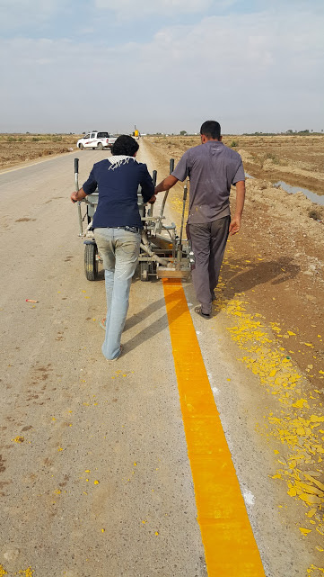 Asphalt paving and planning in the Majnoon, Bazargan and Halfaya oil fields