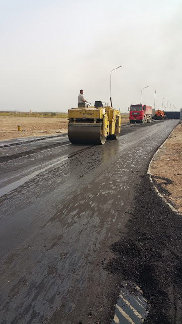 Asphalt paving and planning in the Majnoon, Bazargan and Halfaya oil fields