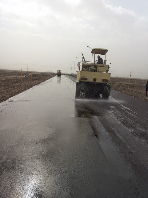 Asphalt paving and planning in the Majnoon, Bazargan and Halfaya oil fields