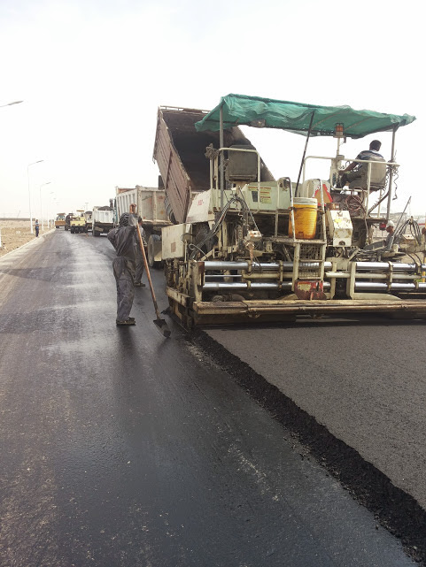 Asphalt paving and planning in the Majnoon, Bazargan and Halfaya oil fields