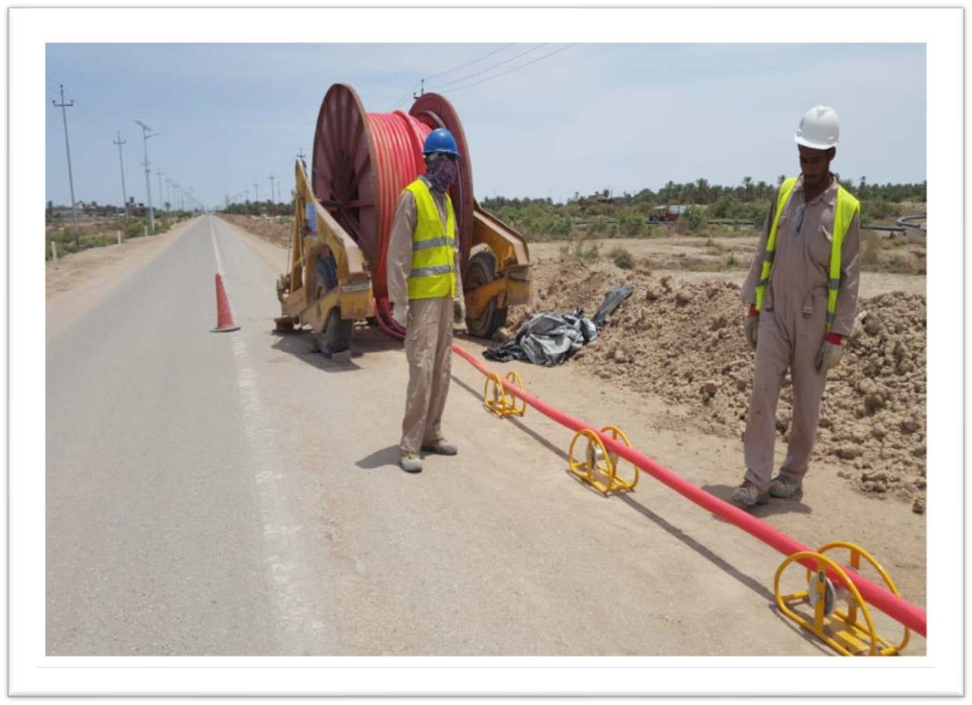 Burj Al Arab Company's Electric work in the Maysan and Basra governorates,  Wasit, in the oil fields