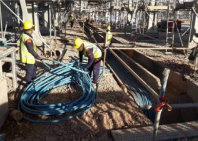 Burj Al Arab Company's Electric work in the Maysan and Basra governorates,  Wasit, in the oil fields