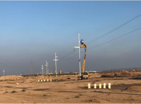Burj Al Arab Company's Electric work in the Maysan and Basra governorates,  Wasit, in the oil fields