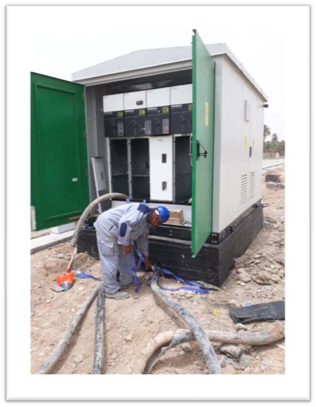 Burj Al Arab Company's Electric work in the Maysan and Basra governorates,  Wasit, in the oil fields